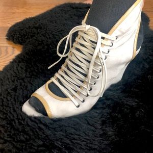 Acne Studio suede wedge sandals circa 2009 size 37